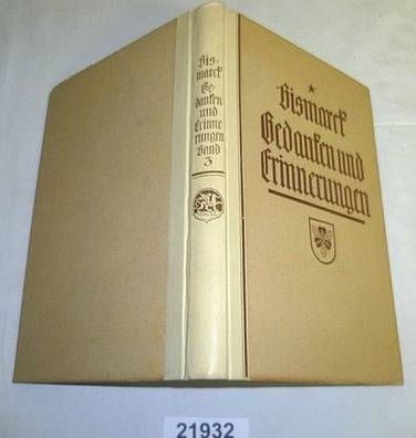 Erinnerung und Gedanke (3. Band) 1921