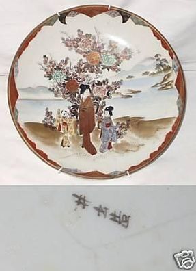 großer alter Porzellan-Teller China um 1900