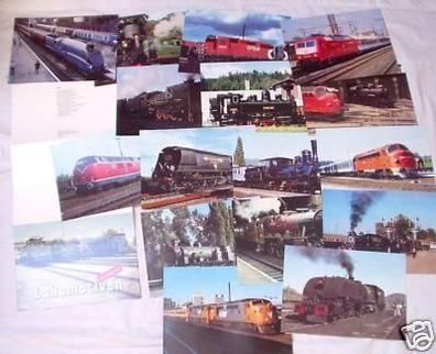 großformatige DDR Bildmappe "Lokomotiven International"