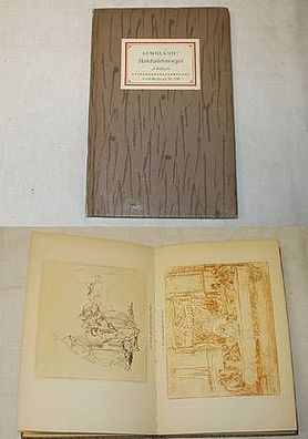 Insel-Bücherei Nr. 108: Rembrandt Handzeichnungen 1956