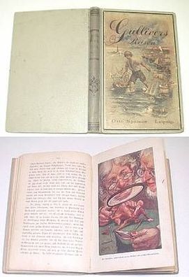Jonathan Swift "Gullivers Reisen in unbekannte Länder" um 1920