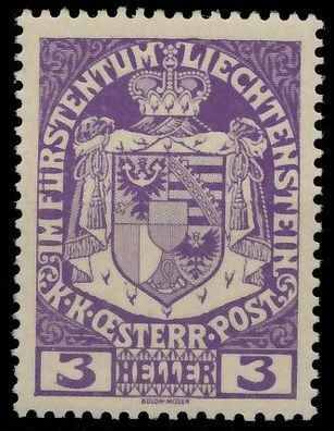 Liechtenstein 1917 Nr 4 postfrisch X139712