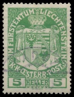 Liechtenstein 1917 Nr 5 gestempelt X13971E