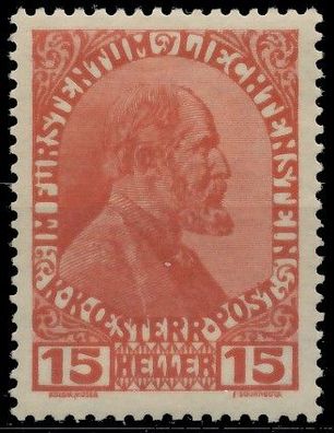 Liechtenstein 1917 Nr 7 ungebraucht X139736