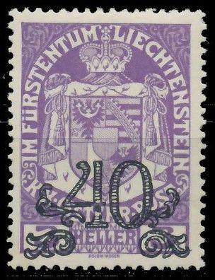 Liechtenstein 1920 Nr 14 ungebraucht X139792