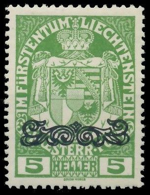 Liechtenstein 1920 Nr 11 ungebraucht X139766