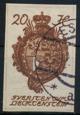 Liechtenstein 1920 Nr 20 gestempelt X1397FE