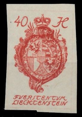 Liechtenstein 1920 Nr 23 ungebraucht X13981E