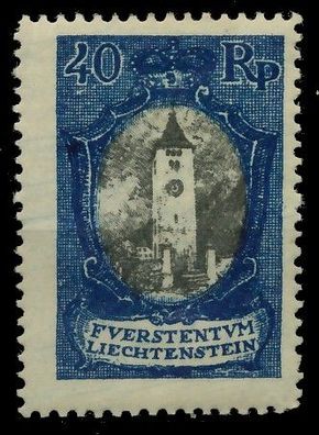 Liechtenstein 1921 Nr 57B ungebraucht X13989A
