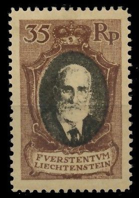 Liechtenstein 1921 Nr 56B ungebraucht X139896