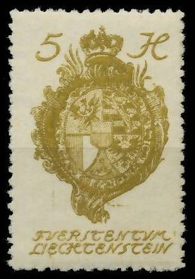 Liechtenstein 1920 Nr 25 ungebraucht X1398C2