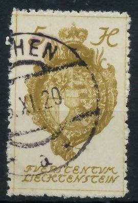 Liechtenstein 1920 Nr 25 gestempelt X1398C6