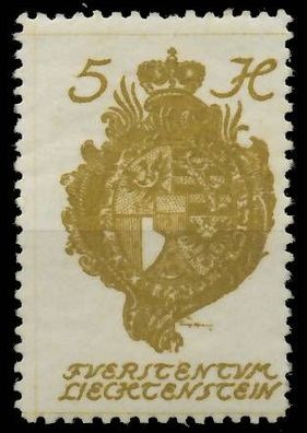 Liechtenstein 1920 Nr 25 ungebraucht X1398BE