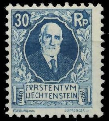Liechtenstein 1925 Nr 74 ungebraucht X14293E
