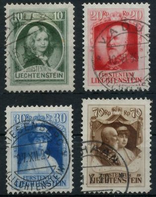 Liechtenstein 1929 Nr 90-93 gestempelt X142976