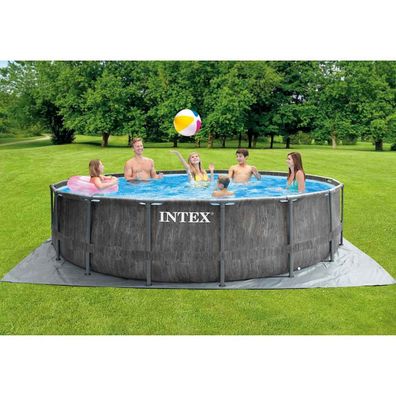 Intex Greywood Prism Frame Premium Swimmingpool-Set 457x122 cm