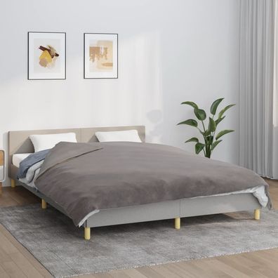 vidaXL Gewichtsdecke mit Bezug Grau 200x225 cm 13 kg Stoff