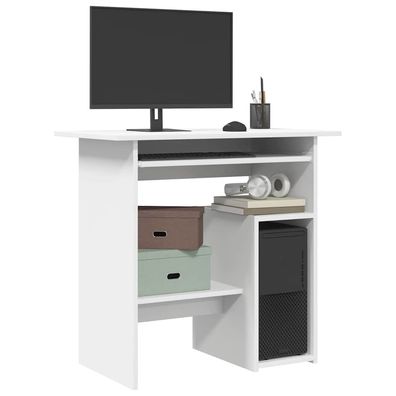 vidaXL Schreibtisch Weiß 80x45x74 cm Holzwerkstoff