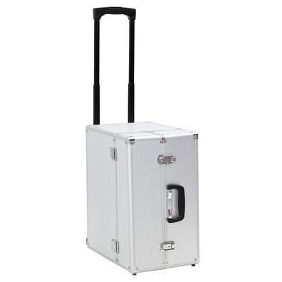 vidaXL Pilotenkoffer 47 x 39 x 27 cm Silbern Aluminium