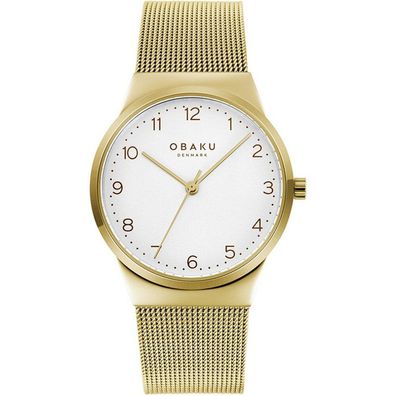 Obaku - Armbanduhr - Damen - Quarz - Land-Gold - V255LXGIMG