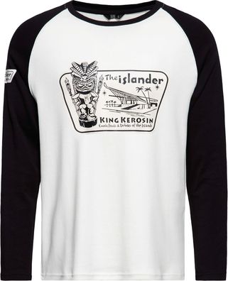 King Kerosin Raglan Longsleeve With Print "The Islander" KKI32005