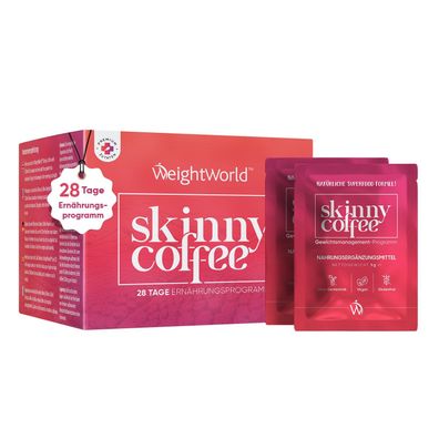 Skinny Coffee - Arabica Kaffee mit Chlorella, Grüntee, Grüner Kaffee, Guarana