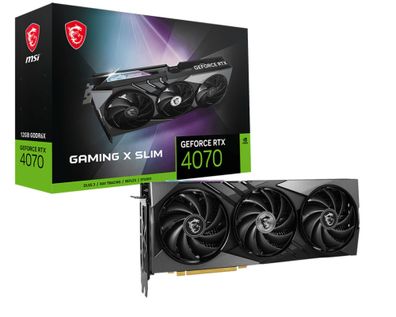 MSI GeForce RTX 4070 GAMING X SLIM 12GB GDDR6X 3xDP 1xHDMI