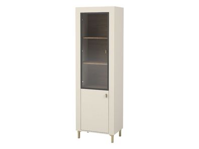 Vitrine Mossa 1D MO03 Hochvitrine Modern Vitrinenschrank Standvitrine Wohnzimmer