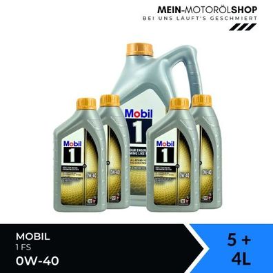 Mobil 1 FS 0W-40 5 + 4 Liter