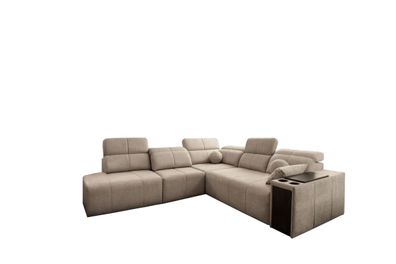 Ecksofa Mindy IX mit Schlaffunktion, toff Verita KaltesBeige Links