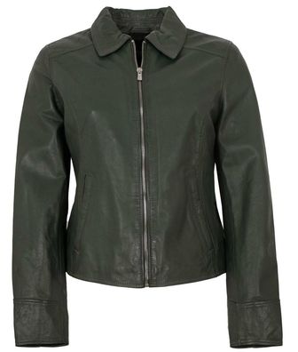 Jilani - Damen Lederjacke Lammnappa grün