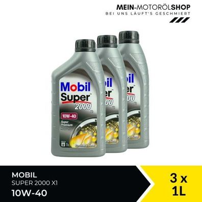 Mobil Super 2000 X1 10W-40 3x1 Liter