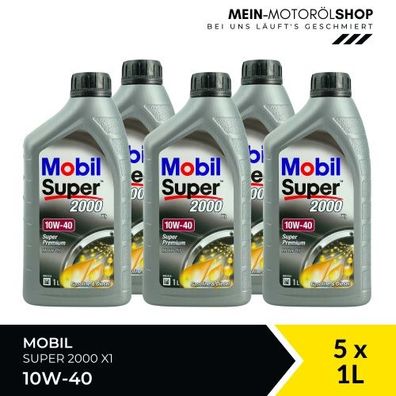 Mobil Super 2000 X1 10W-40 5x1 Liter