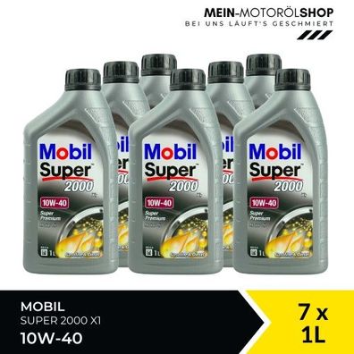 Mobil Super 2000 X1 10W-40 7x1 Liter