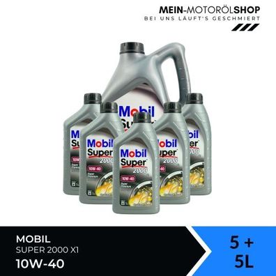 Mobil Super 2000 X1 10W-40 5 + 5 Liter