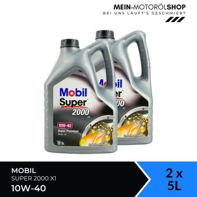 Mobil Super 2000 X1 10W-40 2x5 Liter