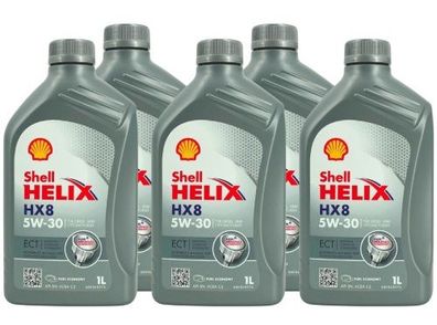 Shell Helix HX8 5W-30 ECT 5x1 Liter
