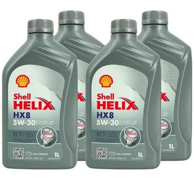 Shell Helix HX8 5W-30 ECT 4x1 Liter