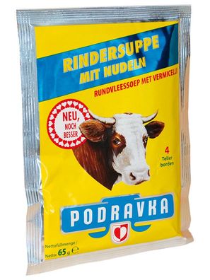 Podravka Goveda Juha Rindersuppe mit Nudeln 7 Tüte a 65g