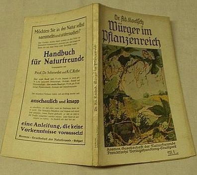 Würger im Pflanzenreich 1912