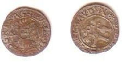 kleine Silber Münze Österreich 1Kreuzer Kuttenberg 1624