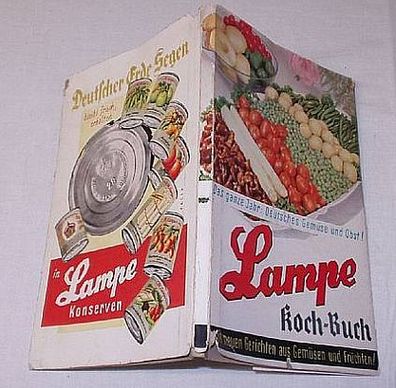 Lampe Koch-Buch mit neuen Gerichten um 1940