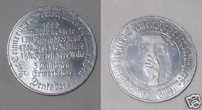 Medaille Erinnerung an d. Inflation in Deutschland 1925