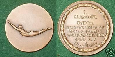 Medaille Wettschwimmen Poseidon Dresden 1900 e.V. 1926