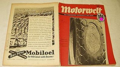 Motorwelt - Die illustrierte Zeitschrift des DDAC, Heft 9 von 1937