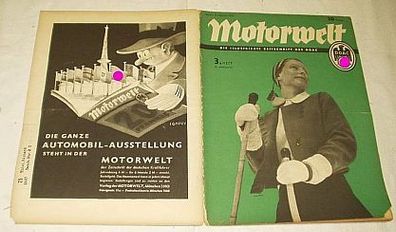 Motorwelt - Die illustrierte Zeitschrift des DDAC, Heft 3 von 1937