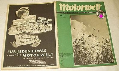 Motorwelt - Die illustrierte Zeitschrift des DDAC, Heft 17 von 1937