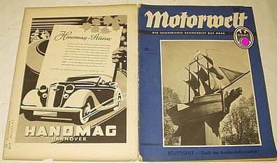 Motorwelt - Die illustrierte Zeitschrift des DDAC, Heft 10 von 1937