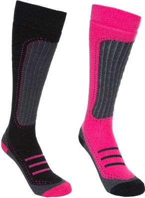 Trespass Damen Socken Janus Ii - Female Ski Sock (2 Pair Pack)