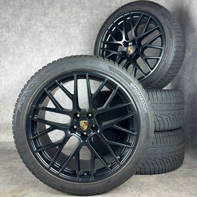 Winterräder Porsche Macan II 21" Original RS Spyder Turbo GTS S Black 95B